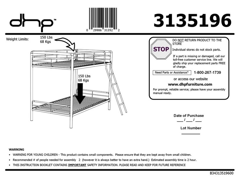 DHP 3135196 Assembly manual DHP 3135196 Assembly manual