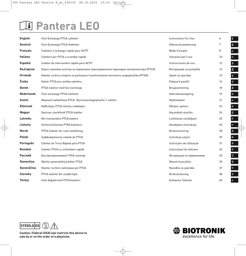 BIOTRONIK Pantera LEO User manual