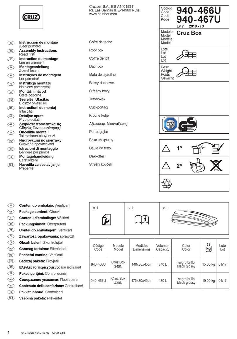 Cruz Box 940-467U Assembly instructions