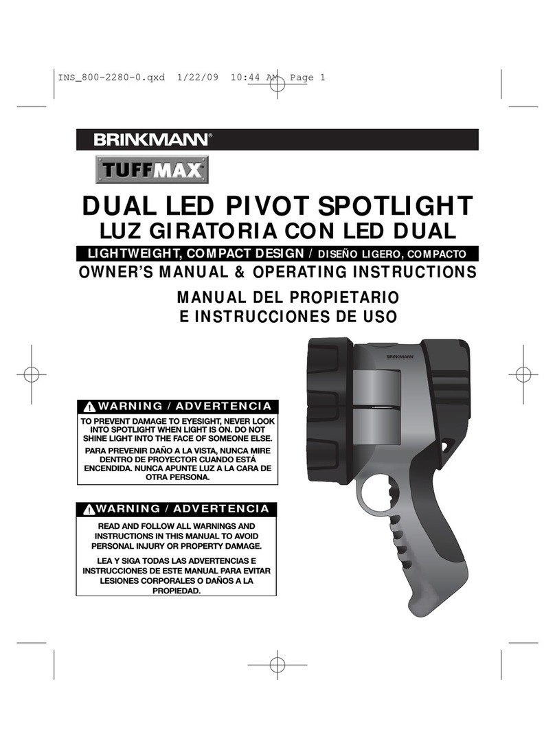 BRINKMAN TuffMax Owner's manual & operating instructions