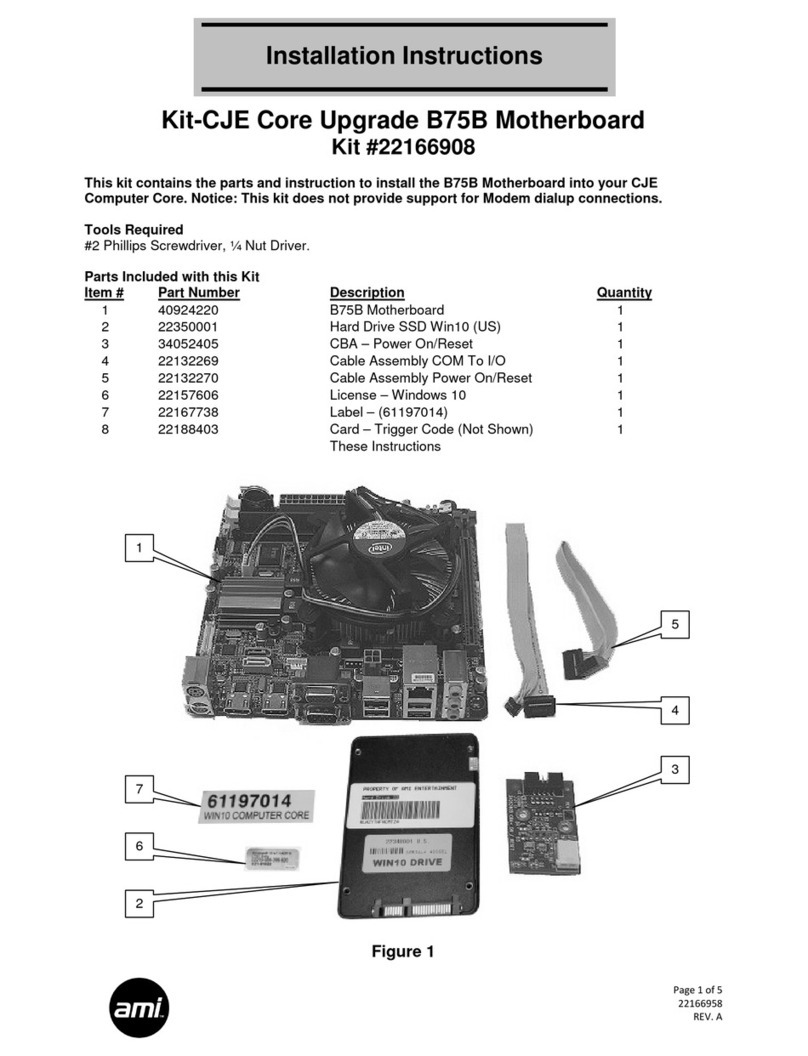 AMI Kit-CJE B75B installation instructions