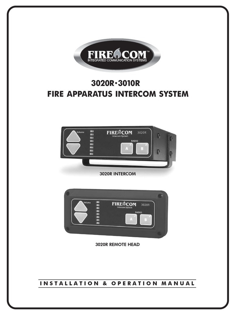 Firecom 3010R Series Installation & operation manual