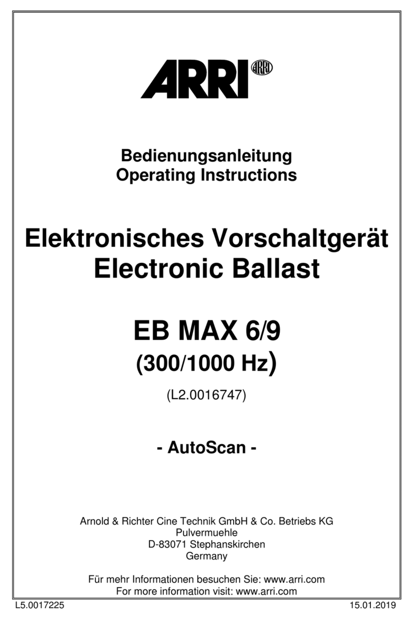 ARRI EB MAX 6/9 operating instructions