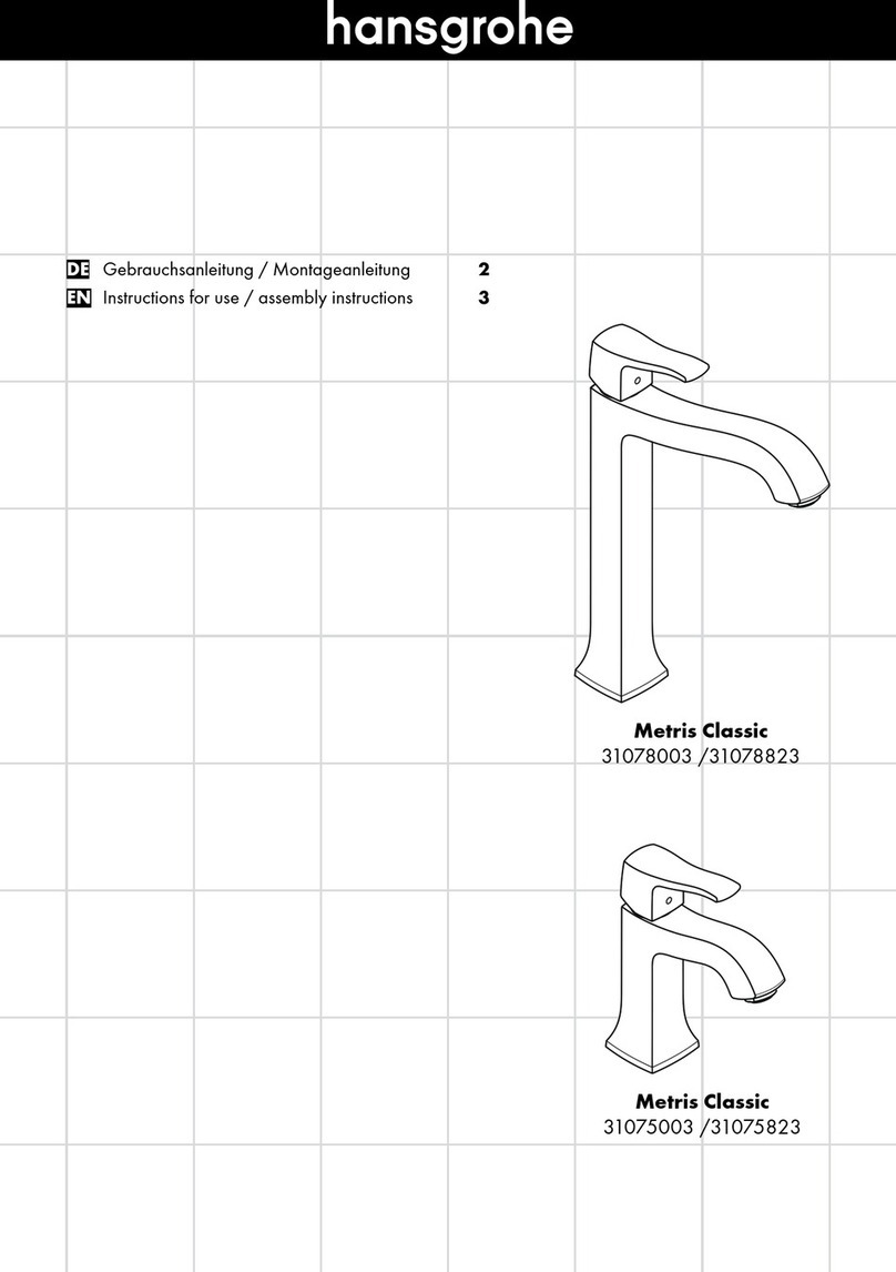 Hans Grohe Metris Classic 31078003 Instructions for use/assembly instructions Hans Grohe Metris Classic 31078003 Instructions for use/assembly instructions