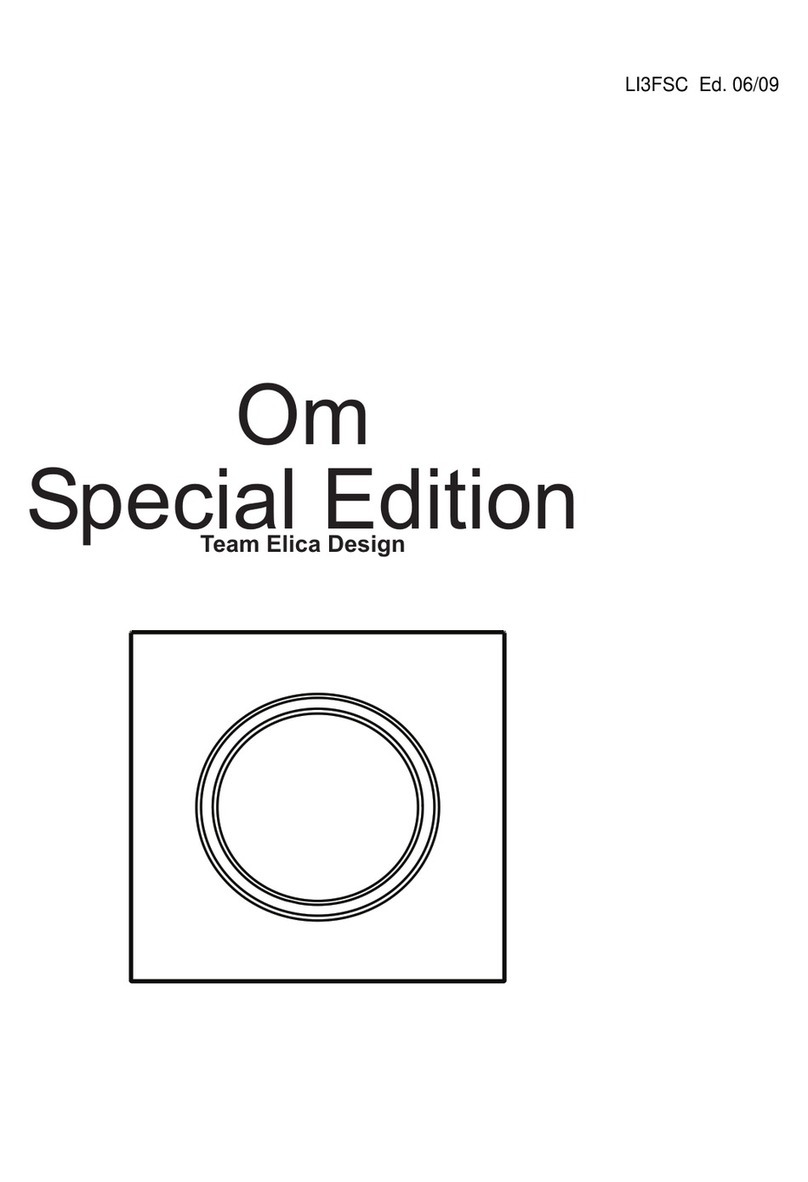 ELICA Om Special Edition Technical manual