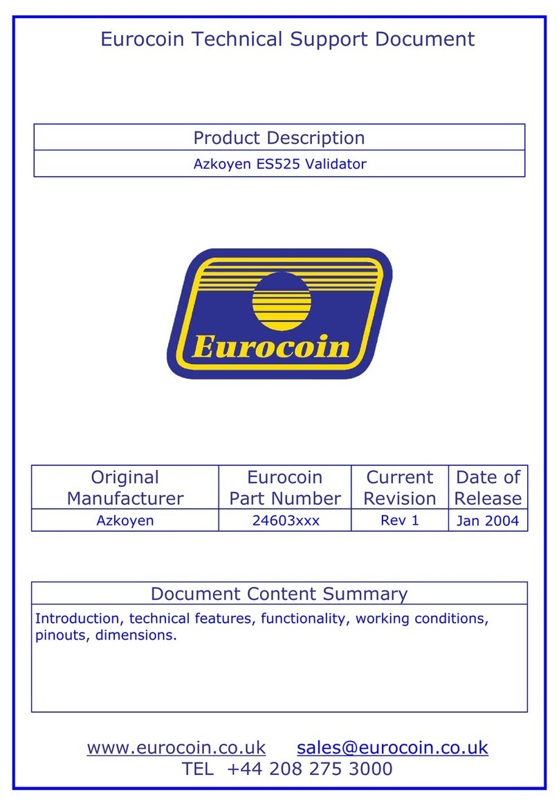 Azkoyen ES-525 Product description Azkoyen ES-525 Product description