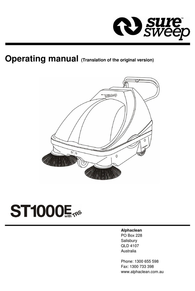 Sure Sweep ST1000E with TRS operating manual