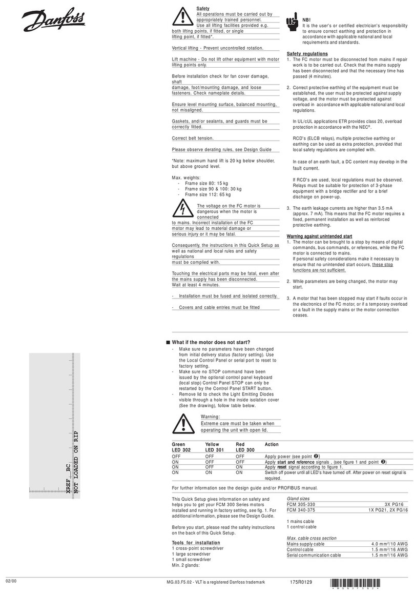 Danfoss FCM 300 Series Specification sheet