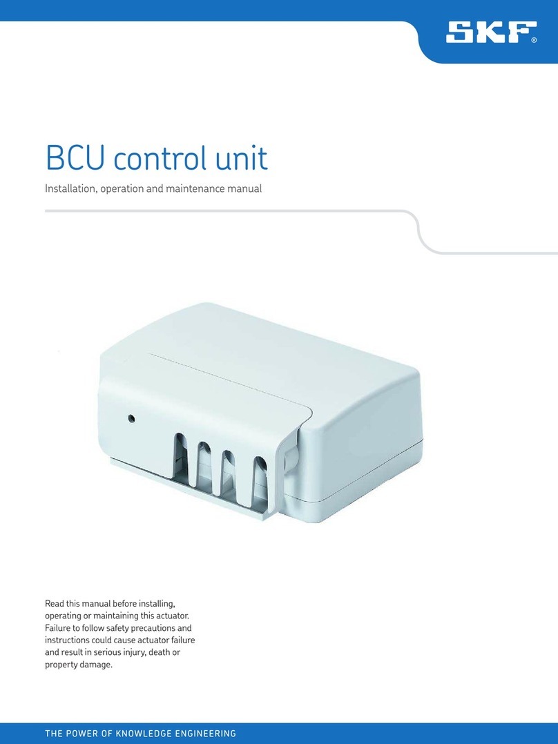 SKF BCU Installation, operation and maintenance manual