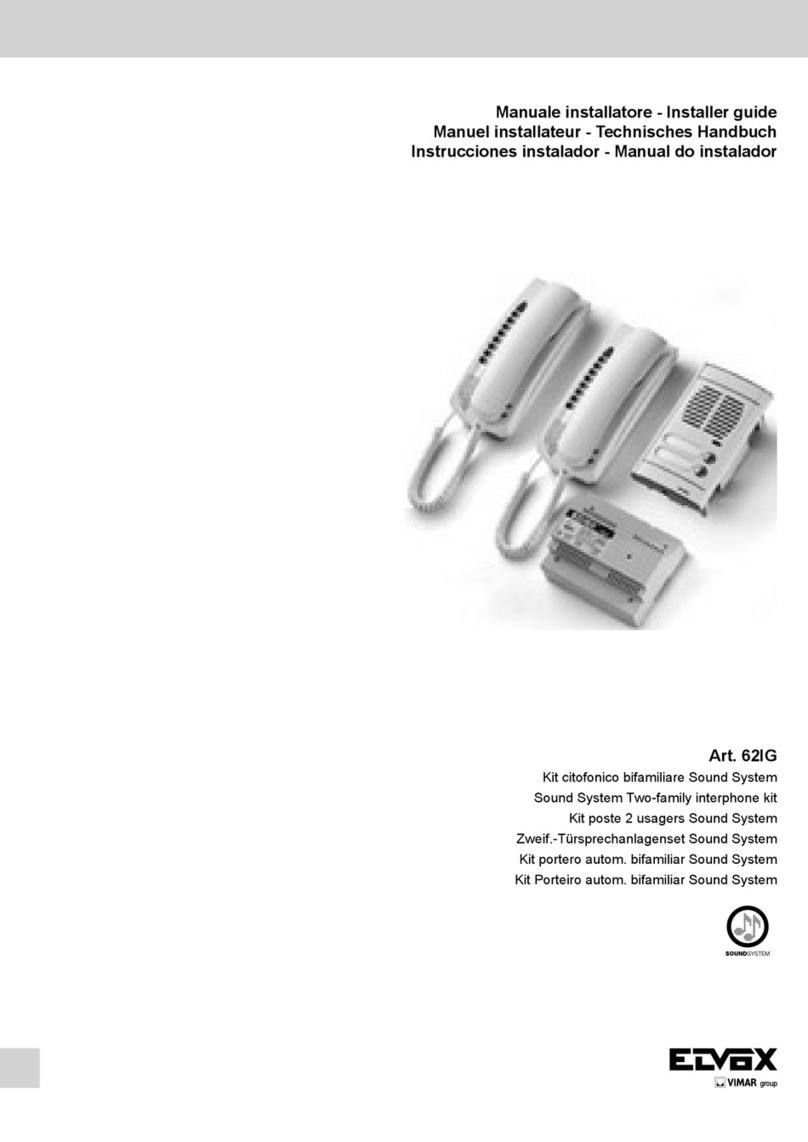 Vimar 62IG Installer's guide