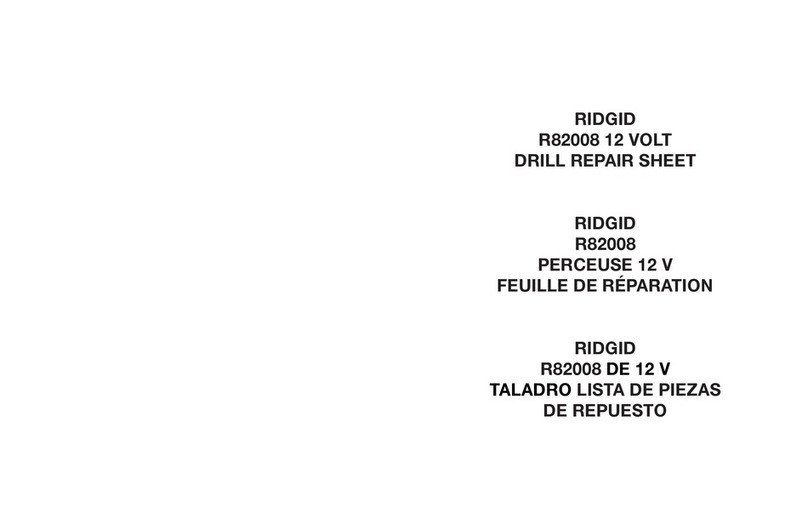 RIDGID R82008 Quick setup guide