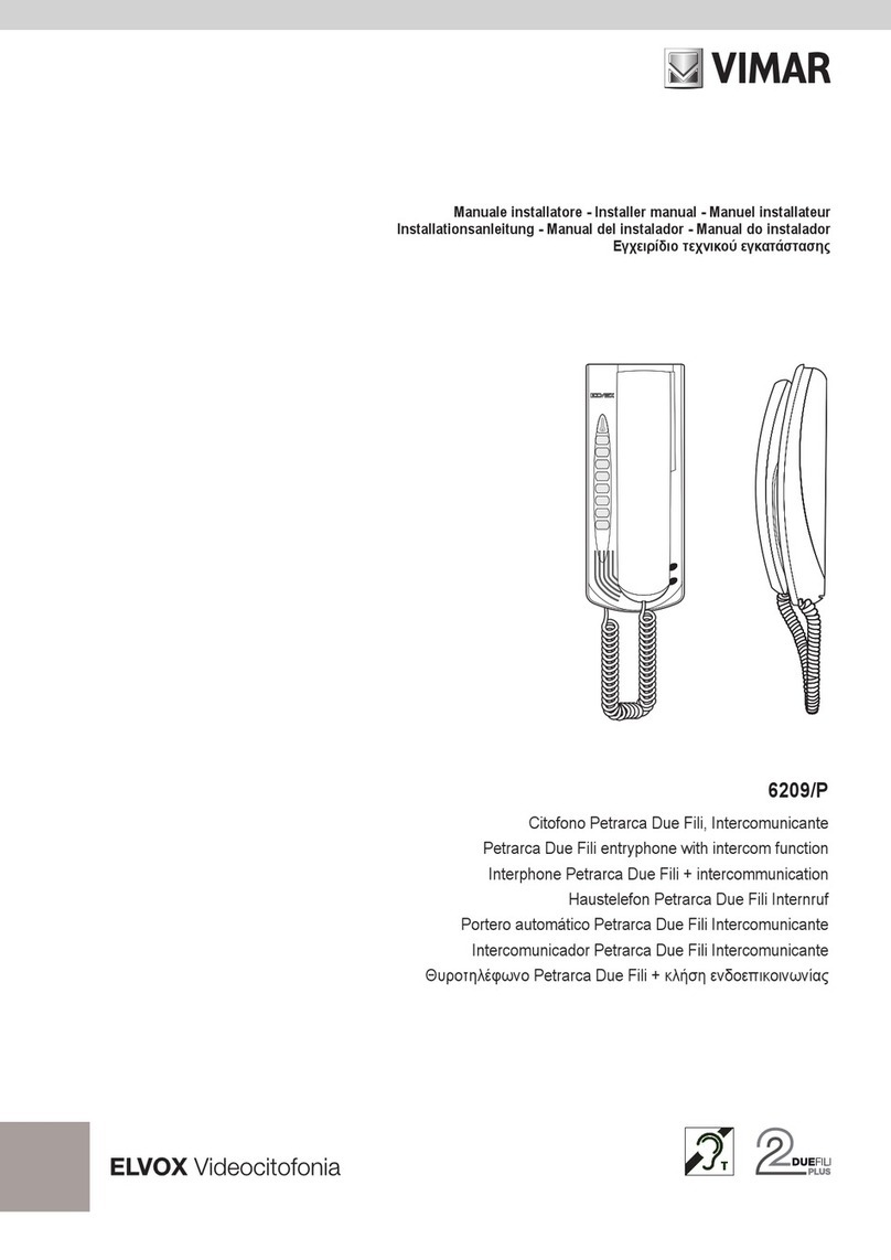 Vimar 6209/P User guide