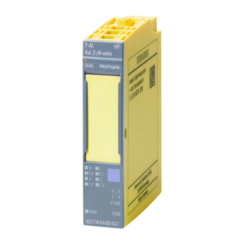 Siemens SIMATIC ET 200SP F-AI 4xI 0(4) 20mA 2-/4-wire HF... User manual