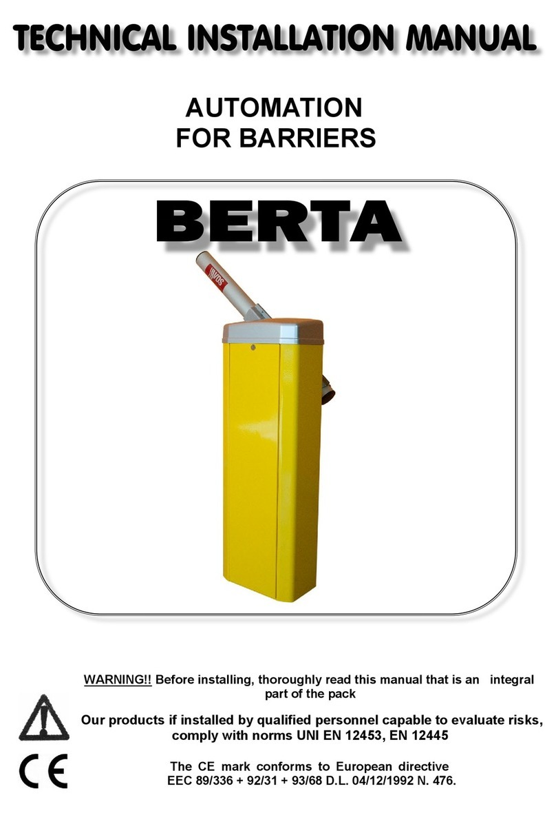 Delton BERTA Technical installation manual