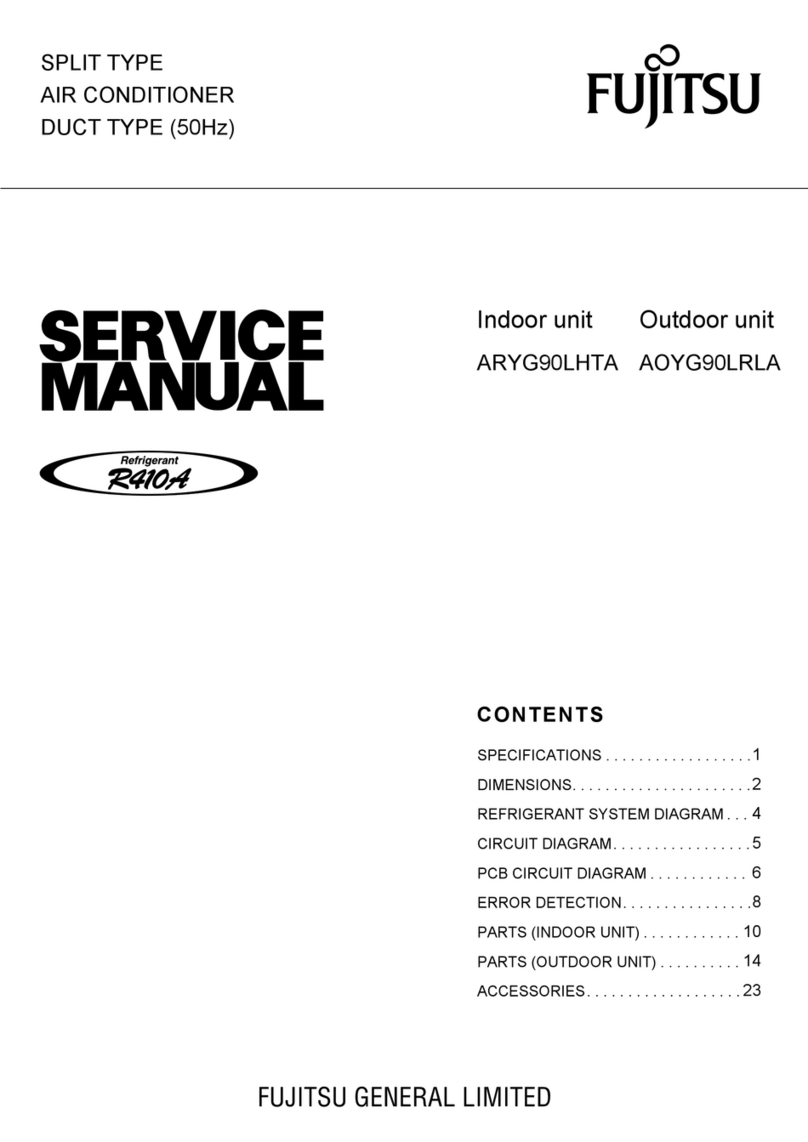 Fujitsu ARYG90LHTA User manual