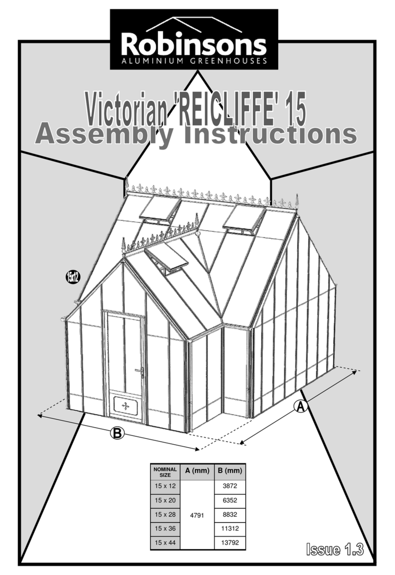 Robinsons Victorian 'RICLIFFE' 15 User manual