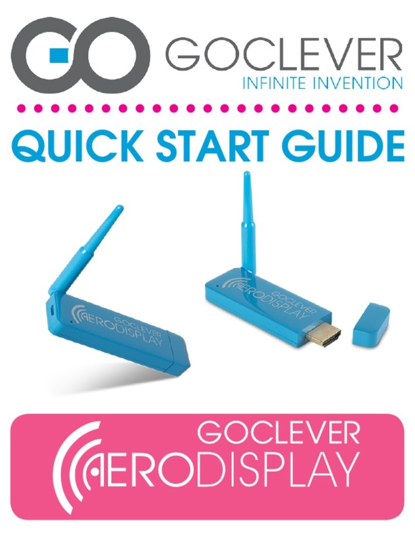 Go Clever AERODISPLAY quick start guide
