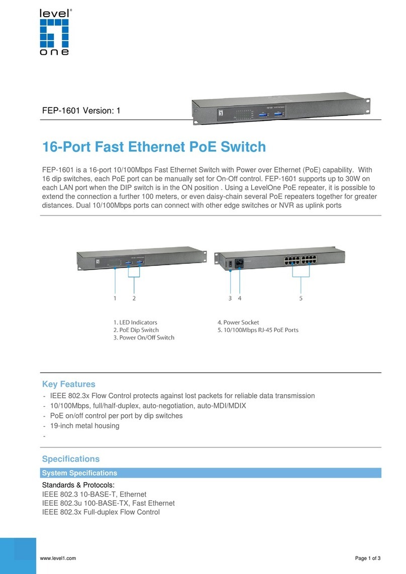 LevelOne FEP-1601 manual