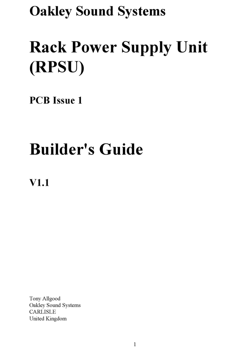 Oakley RPSU User manual