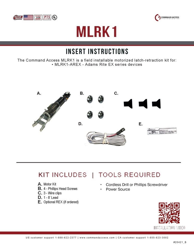 Command access MLRK1 Series User manual