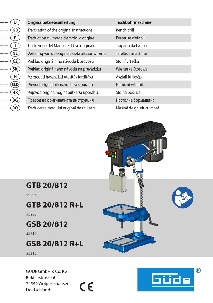 Gude GTB 20/812 User manual
