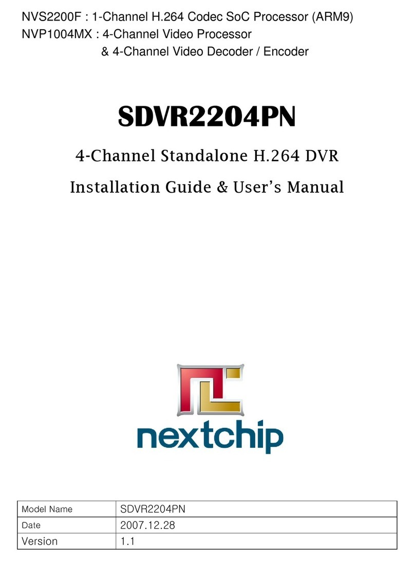Nextchip SDVR2204PN Troubleshooting guide