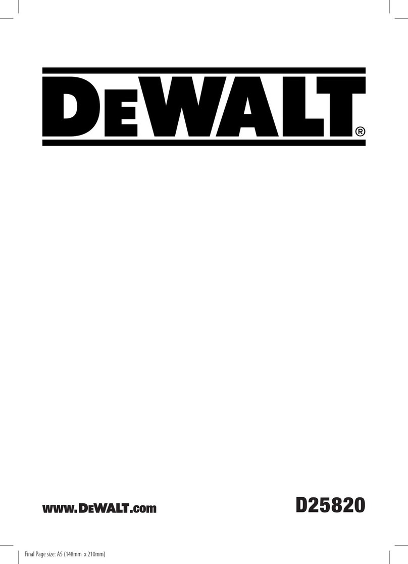 DeWalt D25820 User manual DeWalt D25820 User manual