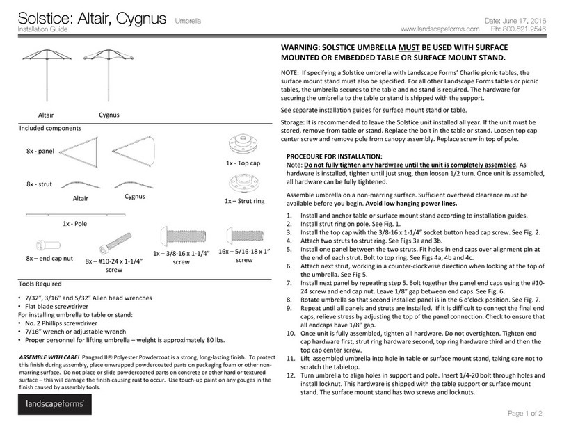 Lanscape Forms Solstice Altair installation guide