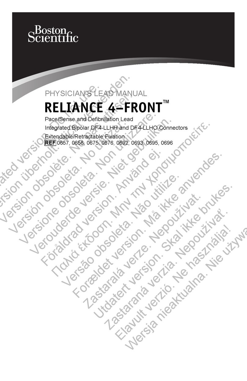 Boston Scientific RELIANCE 4-FRONT DF4-LLHH User manual