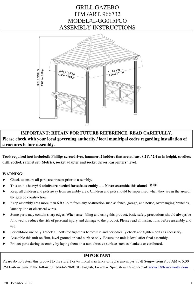 Sunjoy L-GG015PCO User manual Sunjoy L-GG015PCO User manual