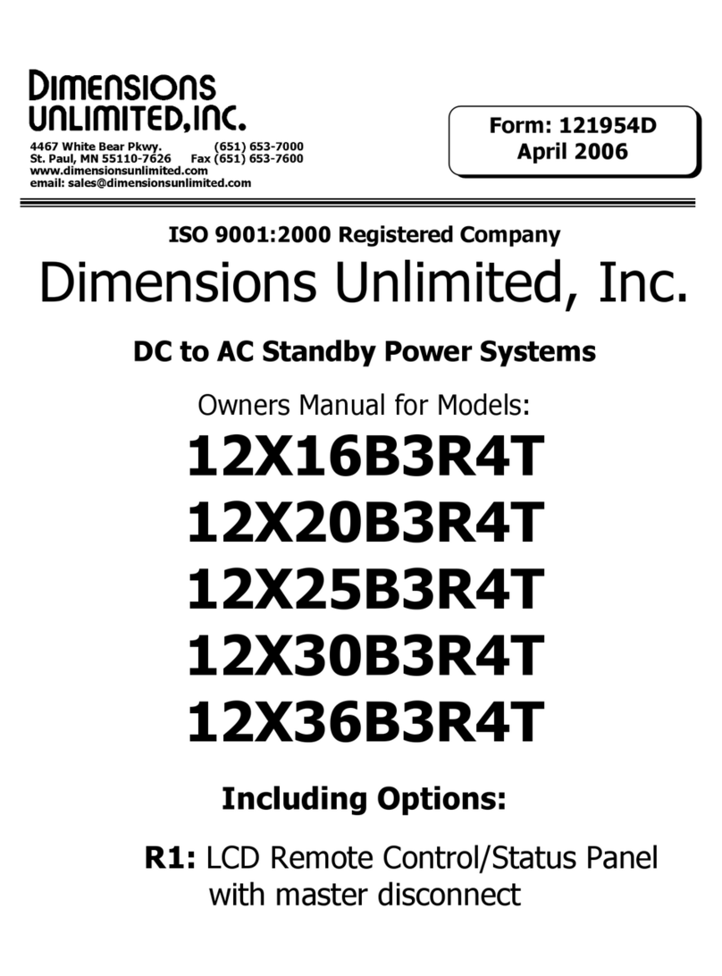 Dimensions Unlimited 12X16B3R4T owner's manual