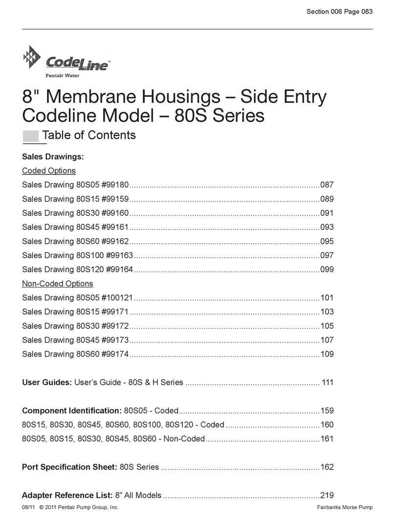 Pentair Pool Products CODELINE 80S Series user guide