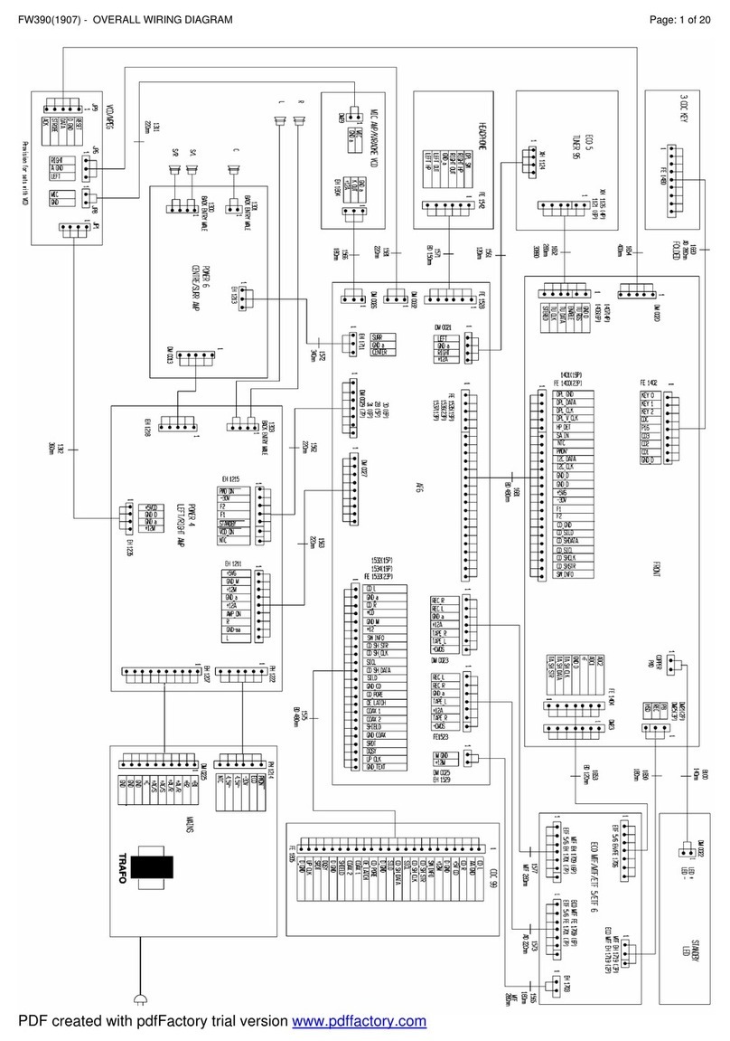 Philips FW390 Wiring diagram