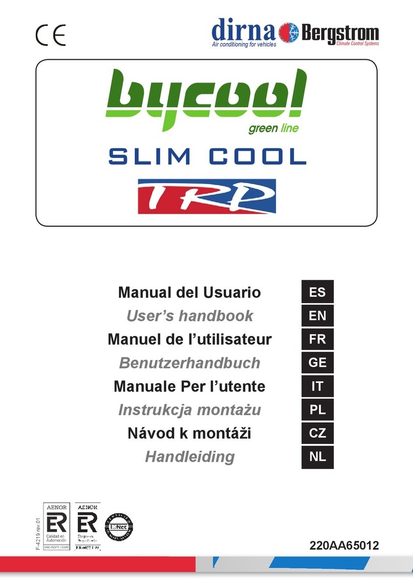 dirna Bergstrom Bycool Slim Cool Instruction Manual