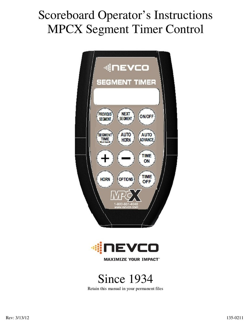 Nevco MPCX Operator instructions