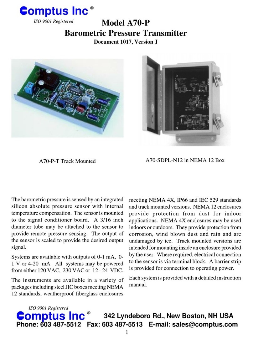 Comptus A70-P User manual