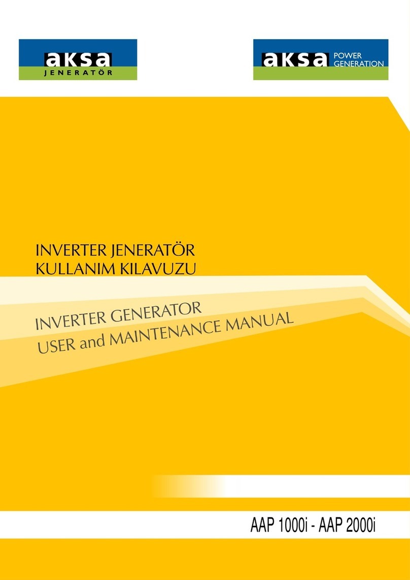 Aksa AAP 1000i User and maintenance manual