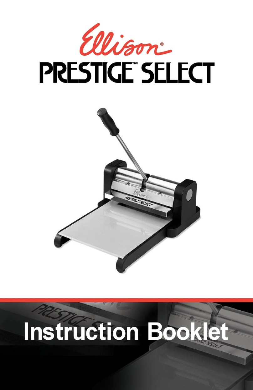 Ellison PRESTIGE SELECT Instruction booklet