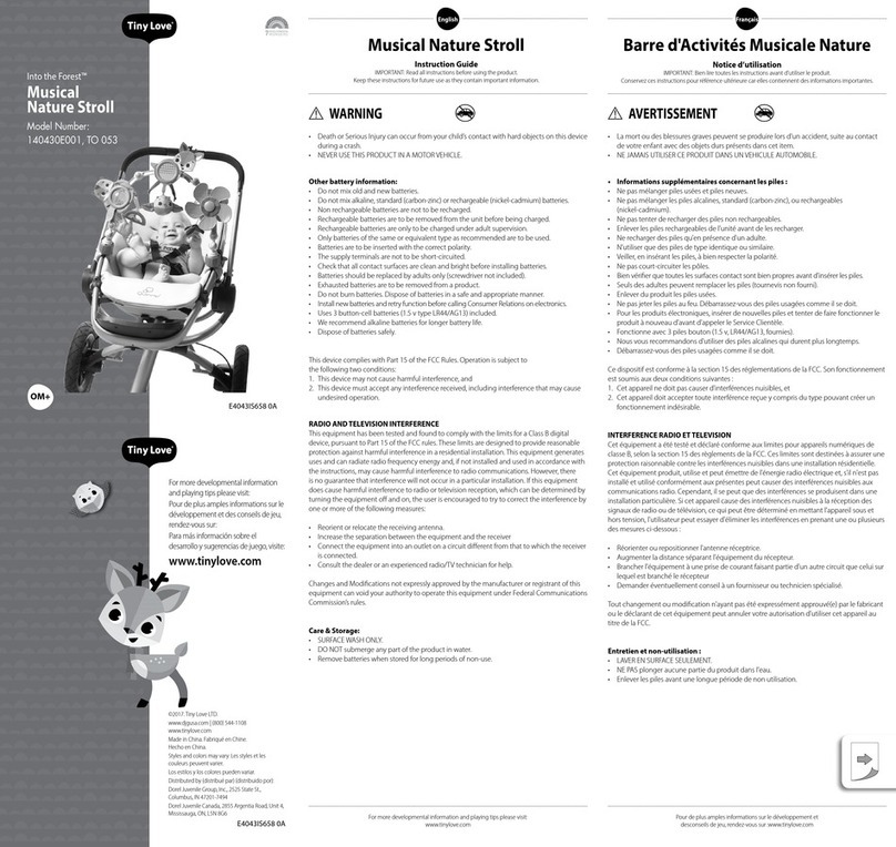 Tiny Love Into the Forest Musical Nature Stroll User manual
