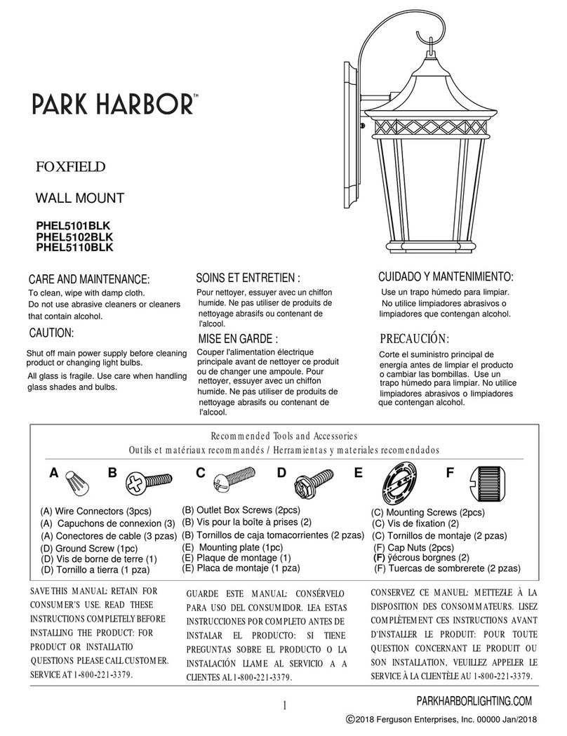 Park Harbor FOXFIELD PHEL5101BLK manual