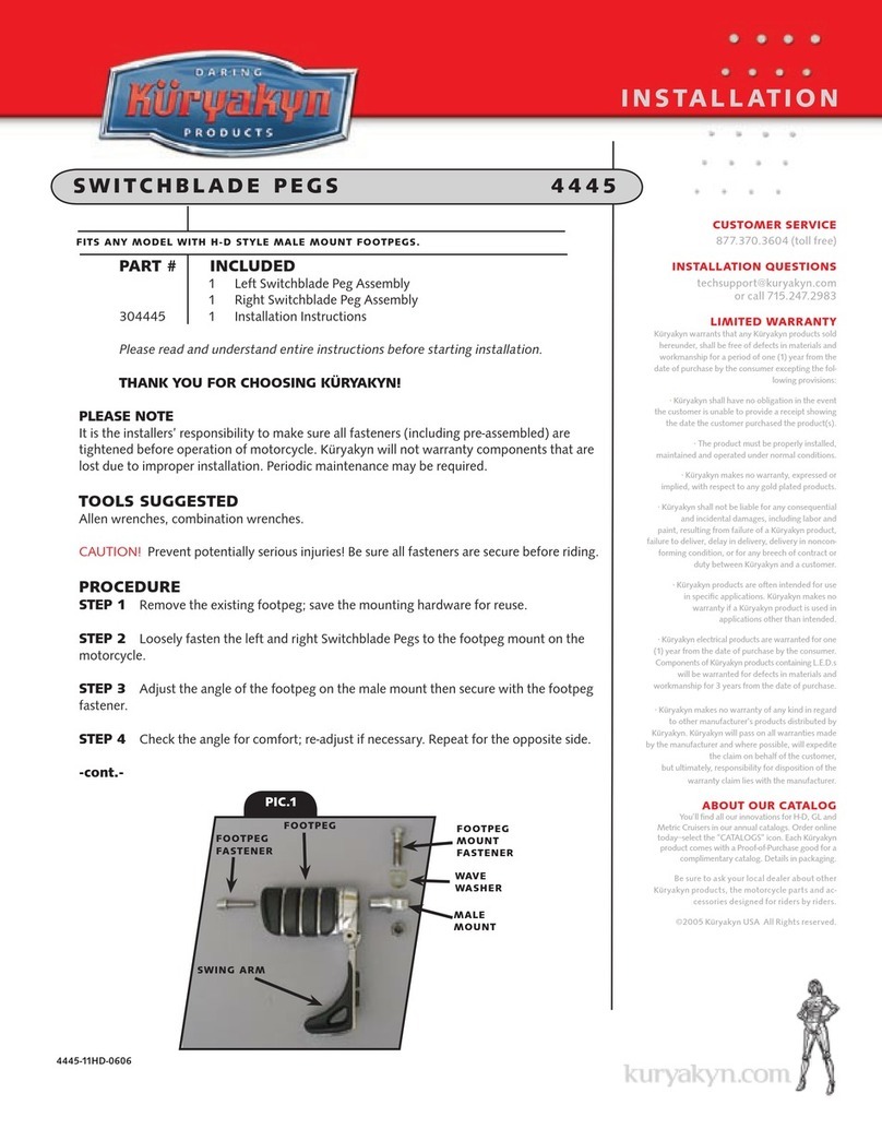Kuryakyn 4445 installation manual