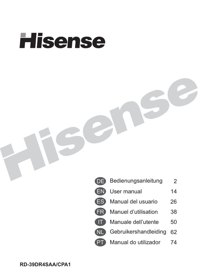 Hisense RD-39DR4SAA/CPA1 User manual