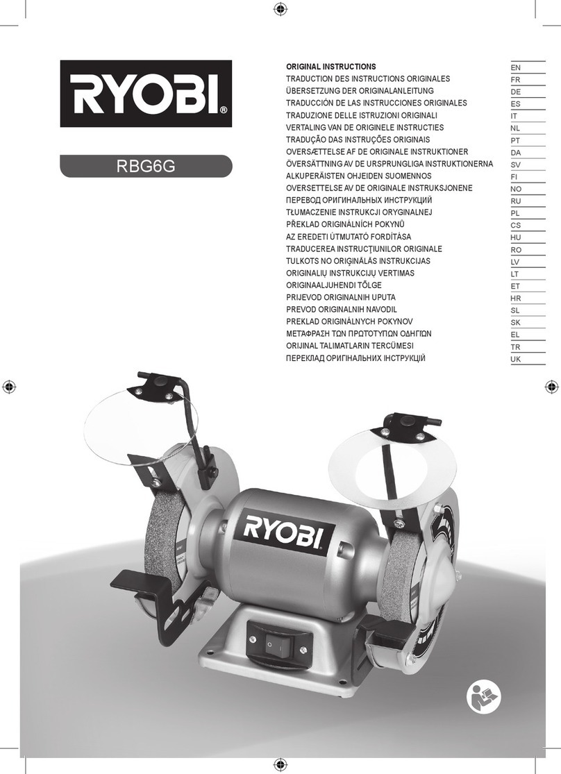 Ryobi RBG6G User manual