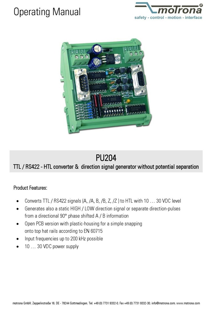 Motrona PU 204 operating manual