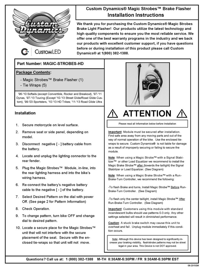 Custom Dynamics MAGIC-STROBES-HD User manual