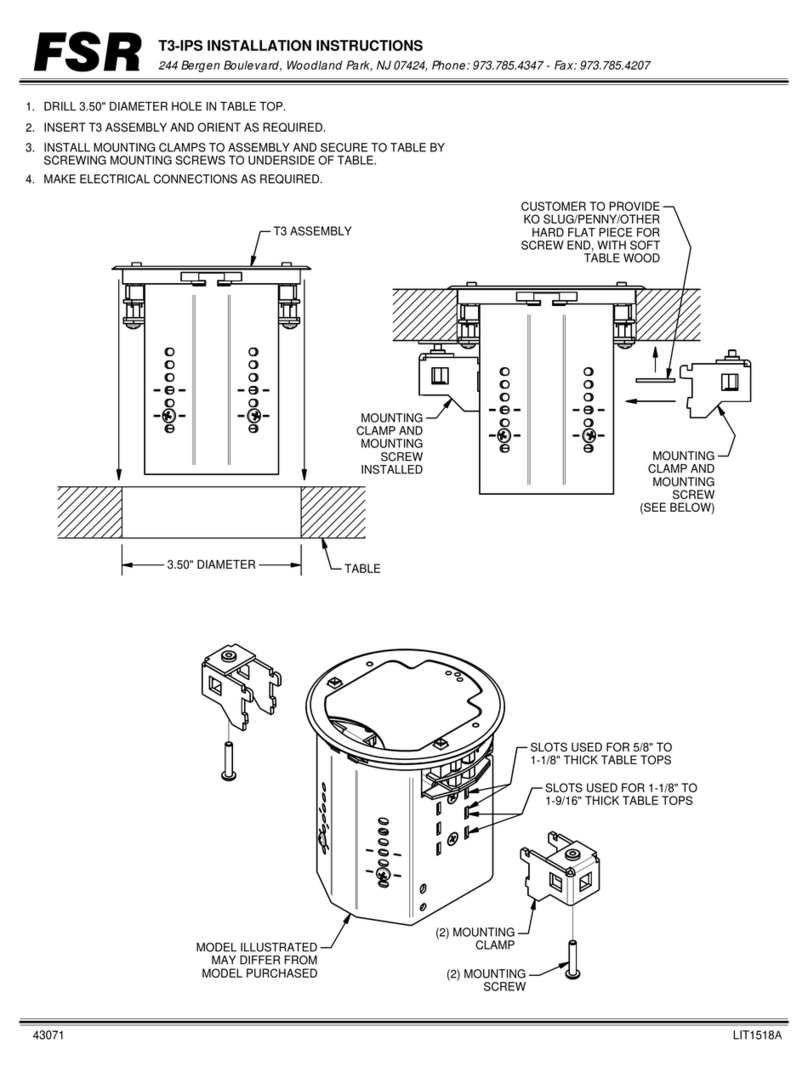 FSR T3-IPS installation instructions