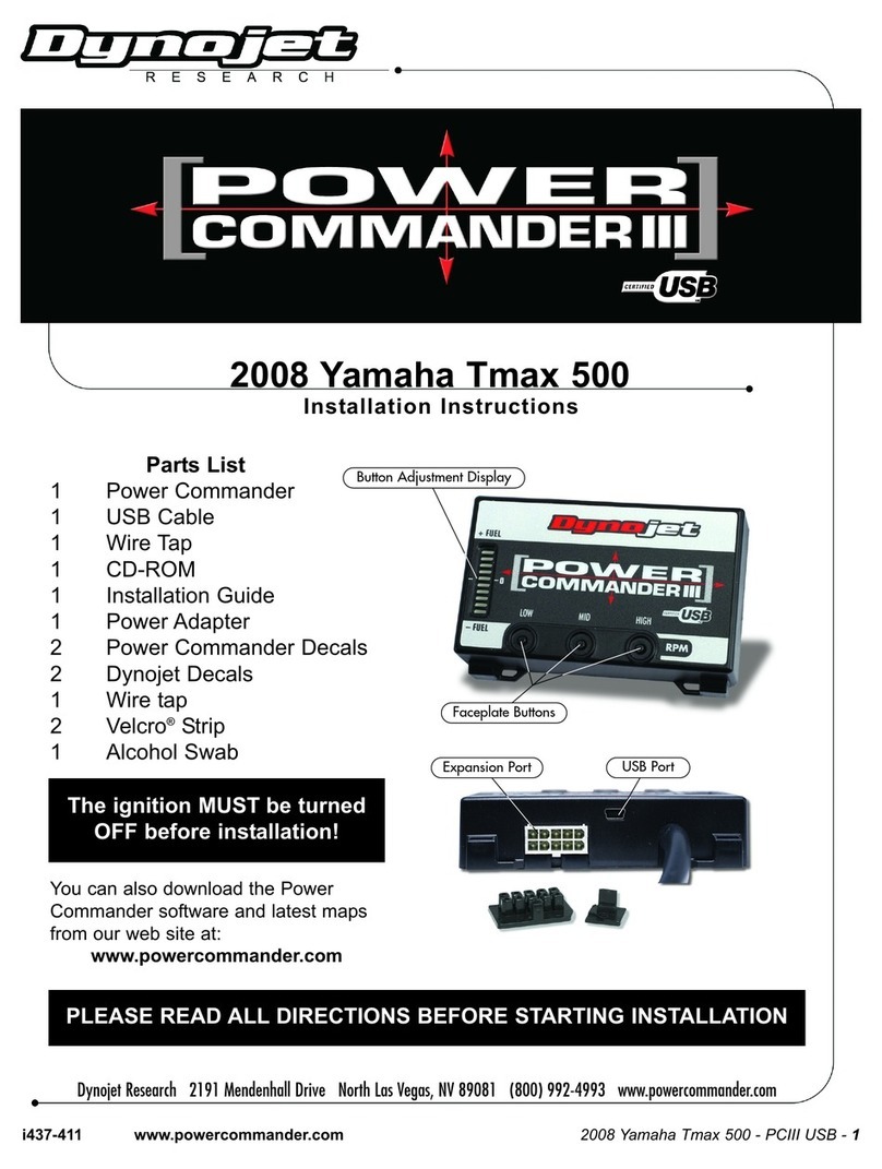 Dynojet POWER COMMANDER 3 Installation Instructions and Technical Information Dynojet POWER COMMANDER 3 Installation Instructions and Technical Information