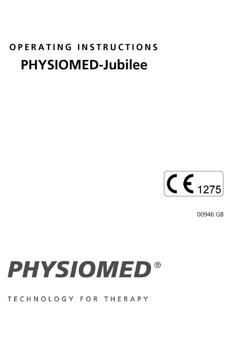 Physiomed Jubilee operating instructions