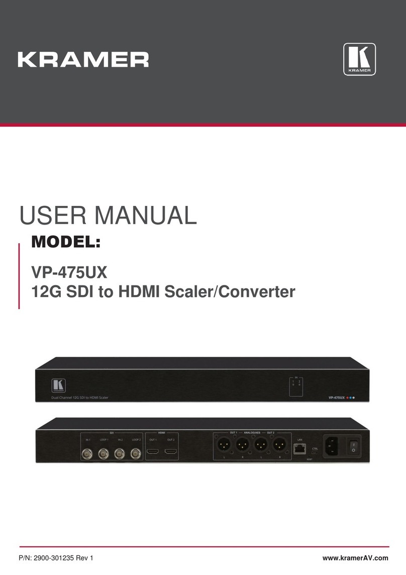 Kramer VP-475UX user manual