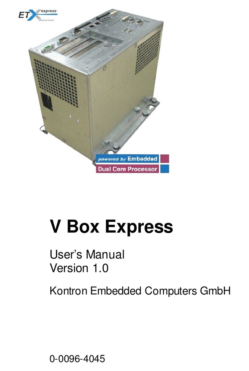 Kontron Embedded Computers V Panel Express User manual